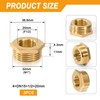 Brass Reducer, 3/4 Inch Male Thread x 1/8 Inch Female