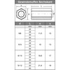 Threaded Sleeves M12 x 50 Hexagon, A2 Stainless Steel (Pack