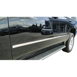 Upgrade Your Auto Side Molding Trim for Chevy Suburban 2015-20 (Stainless Steel 4pc Factory Style)