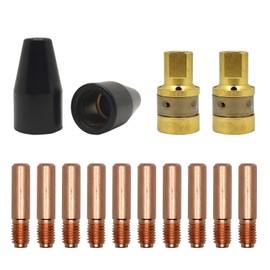 Allyearauto Flux Core Gasless Nozzle Tips Kit, Compatible with Miller Millermatic Welder 135 140 175 211, Gun M10/M15, Hobart Handler Welder 120 125 135 140 175 180 187 190, Gun H-9/10, Tips (.030")