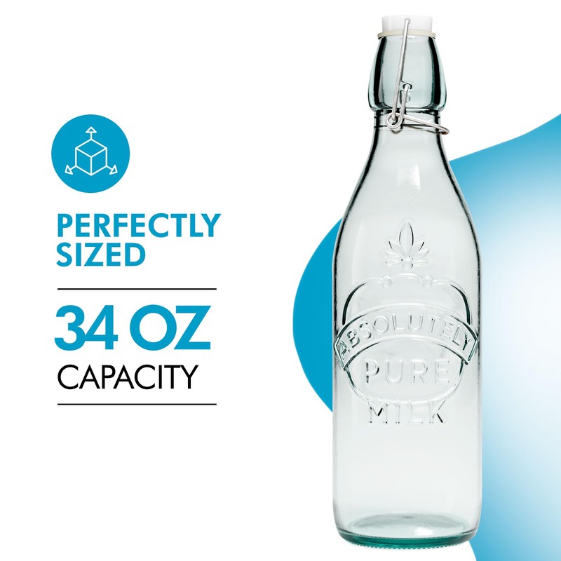 Amici Hermetic Milk Bottle - 34 oz
