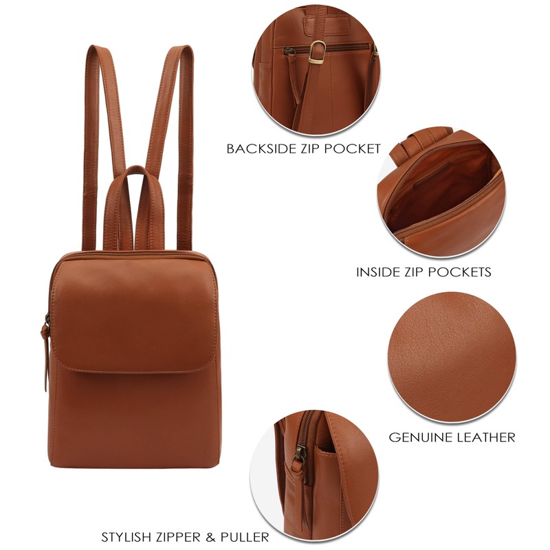 Lloyd Baker Backpack Farit: Sophisticated Small to Medium-Sized Versatility Leather