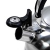 2 L Stainless Steel Whistling Camping Kettle Cordless Gas Hob