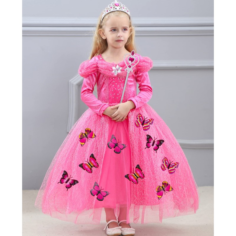 SANNYHHOOT - Disfraz de Princesa para niñas, 1red with Accessories,