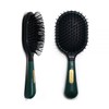wesin Weshin Paddle Brush Rubber Grip for Wet Hair Gold Logo Green 1pc / 웨신 패들형 브러쉬 러버그립 젖은머리용 골드로고 그린 1개
