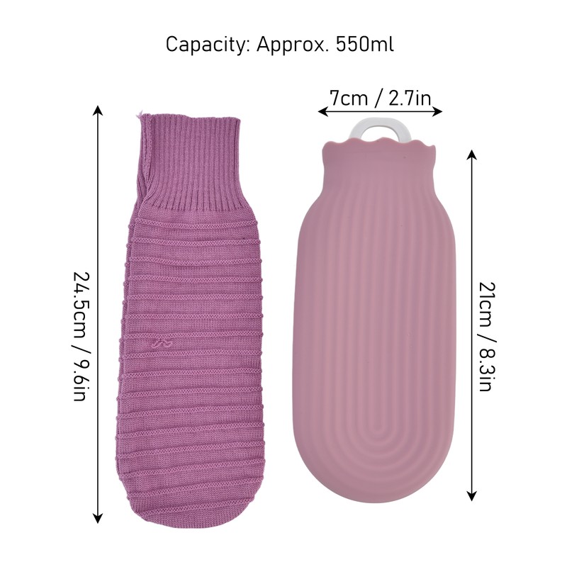 Hot Water Bottle Multifunctional Silicone Warm Water Bag with Knit