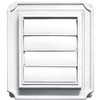 Builders Edge 140137079001 Scallop Exhaust Ventilator, 4 in, Arctic, 001,