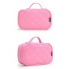 W204 Cosmetic Makeup Organza Travel Bag, Pink,
