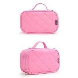 W204 Cosmetic Makeup Organza Travel Bag, Pink,
