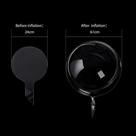 OSDUE Light up LED Balloons,Transparent Reusable LED Bobo Balloons for Valentines Day Wedding Christmas Birthday Party Supplies Decoration