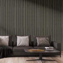 WADILE Peel and Stick Wood Wallpaper Self-Adhesive Wood Grain Contact Paper for Cabinets, Drawers, Countertops & Walls, Waterproof, Textured Vinyl Medium Grey 15.75 in × 9.84 ft