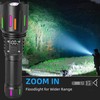 Sulitcamp Super Bright Tactical Flashlight,LED Zoomable High Lumen Flashlights,Dual Light