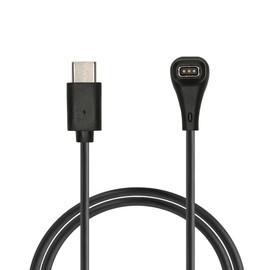 kwmobile Charger Compatible with COROS PACE Pro - Charger USB-C Cable for Charging Smart Watch - Black