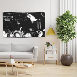 Rapper Flag Die Lit 3x5Ft Music Flag Tapestry with 4 Brass Grommets for College Dorm Room Home Decoration Interior Design - Size: 60 x 40 in (150 x 100 cm)