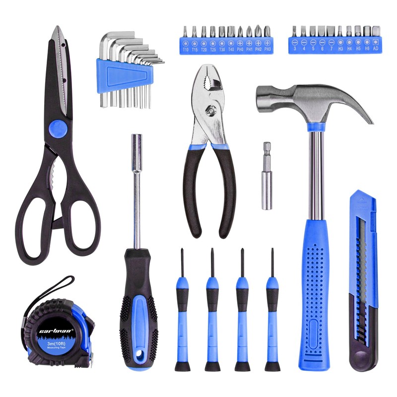 CARTMAN 39-Piece Home Tool Set Kit, Essential Household Hand Tools
