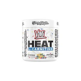 Heat L-Carnitine Powder Enhanced Thermogenic | 1500 mg L-Carnitine | Maximum Absorption Formula | Great Taste for Men & Women | 30 Servings (30 Serving, Sour Candy)