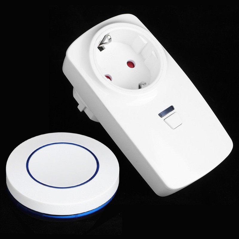 Household Appliances Controller 2-Way Wireless Power Outlet Remote Control SocketBlue