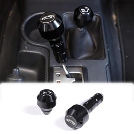 HIRUFAIT Repuesto de cabezal de palanca de cambios de coche para Toyota FJ Cruiser 2007-2021, accesorios de aleacin de aluminio, cabezal de palanca...
