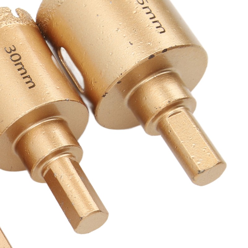 12Pcs Brazed Hole Drill Bit Hole Saw Dry Wet Cut