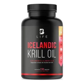 Frasco X150 Cápsulas 150g Icelandic Krill Oil B Life                                                                                                  