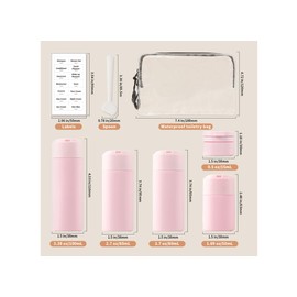 Sprigold 5 Pack Brief and Fashion Travel Bottles TSA Approved, BPA Free Travel Size Travel Containers Refillable Squeeze Bottles for Cosmetic Shampoo Cream Conditioner Lotion Soap… (Nordic green)