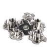 PROTECH Pack of 10 Drive-In Nuts with 4 Drive-In Tips,