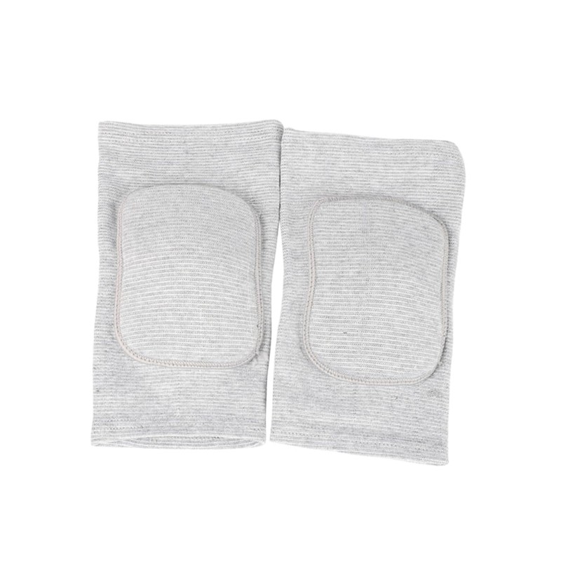 Baluue 2pcs Fitness Training Knee Support Pads Grey Sponge Knee