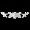 Ornament for Stucco Moulding Plastic Unpainted White Modern Ornaments in