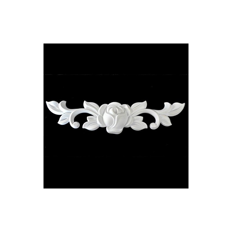 Ornament for Stucco Moulding Plastic Unpainted White Modern Ornaments in