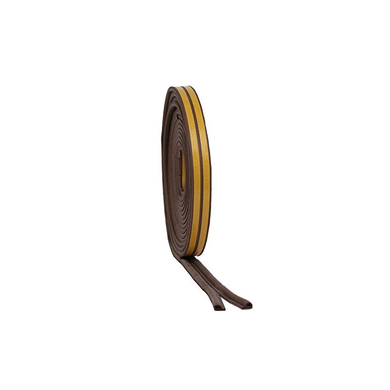 Stormguard EPDM Rubber P Profile Weatherstrip Seal Brown 20 metres