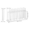Happyyami 12 Pcs Acrylic Floral Tubes with Rack, Transparent Flower