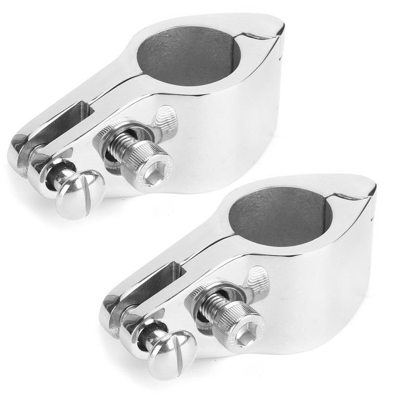 2Pcs Bimini Top Jaw Slide Clamp Steel Boat Hardware Fitting