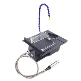 Mini Table Saw Rock Portable Multifunctional Mini Tablesaw DIY Jewelry Polishing Bench Buffer Grinding Machine for Cutting, Grinding, Engraving, Polishing, Drilling, Beading