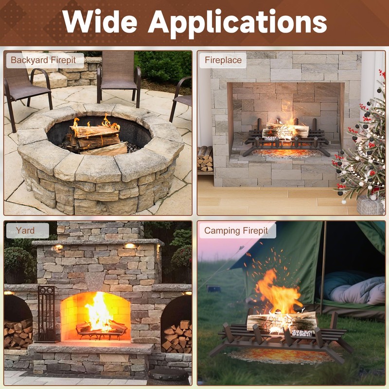 BJADE‘S 16" x 10" Fireplace Grate Ember Retainer - Extra
