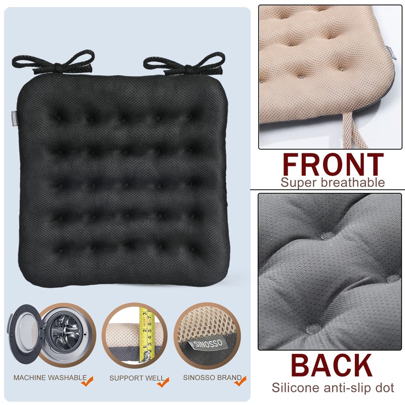 SINOSSO Excellent Support Effect Office Chair Cushion 1 Pack, Luxury