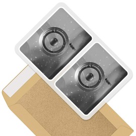 Rectangle Stickers (Set of 2) 10cm - Futuristic Girl Goals Focus Fantasy Fun Decals for Laptops,Tablets,Luggage,Scrap Booking,Fridges, #35949