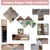 Unbreakable Full Length Wall Mirror,The Door Mirror,4Pack 13.5''x12'',Acrylic Mirror Kids,Shatterproof