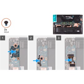 Deal4GO Audio Headphone Jack Cable Connector Socket A19BL1 Replacement for Dell XPS 15 9500 9510 9520 9530 Precision 5550 5560 5570 5580 Latitude 5500 (White)