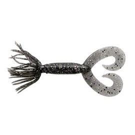 YAMAMOTO BAITS 2.5" Double Tail Hula GRUB / 10 Pack/Smoke W/Black & Hologram