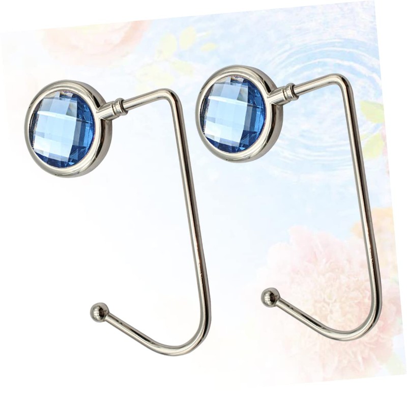 LABRIMP 2pcs Alloy Handbag Hooks Side Hangers for Purses Secures