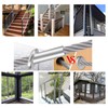 (20 Pieces) 316 Stainless Steel Marine Grade Angled Cable Railing