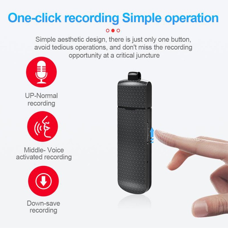 USB Flash Drive Voice Recorder Dual Modes Switching Digital Audio