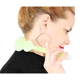 Home-X Meridian Tapper, Handheld Massager, Double-Sided Massager Tool for Back, Arms, or Legs, Self-Care Accessory, Full-Body Massager Tool, 12" L x 2 ¼” W x ½” H, Green