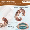 MagVIVACE Pure Copper Ring for Women, Magnetic Lymphatic Drainage Ring