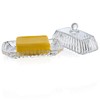 Clear Glass Butter Dish with Lid for Countertop - Refrigerator