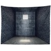 7x5ft Fabric Jail Backdrop Halloween Prison Cell Picture Mugshot Background