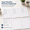 Accounting Ledger Sheets, A5 6-Hole Ledger Paper Refill, 50 Count