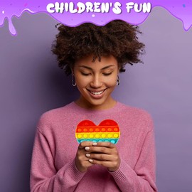 COYUN Silikon Push and Pop Bubble Sensorisches Zappeln Spielzeug,Poppit Pop Fidget It Toy,Bubble Popet Antistress Spielzeug für Kinder und Erwachsene