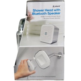 Atomi - Shower Head with Bluetooth Speaker- Wireless-Detac