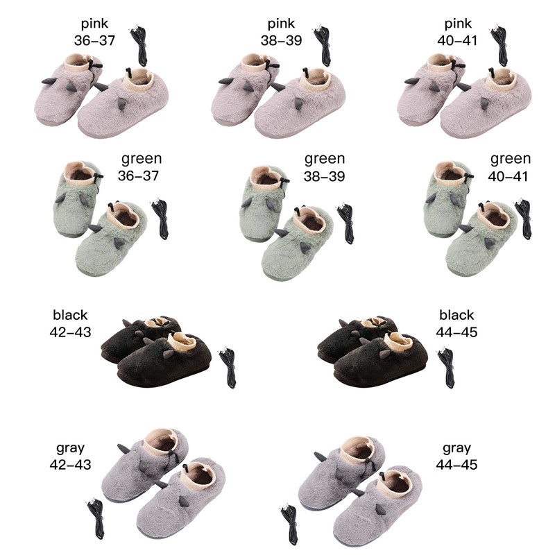Heated Feet Warmer USB Short Plush Detachable Heating Feet Warmer